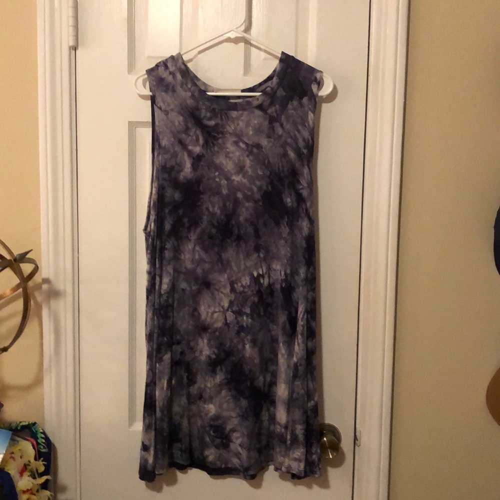 Tie die blue sundress